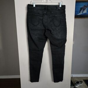 True Religion Black Jennie Curvy High Rise Skinng 34 Denim Jeans